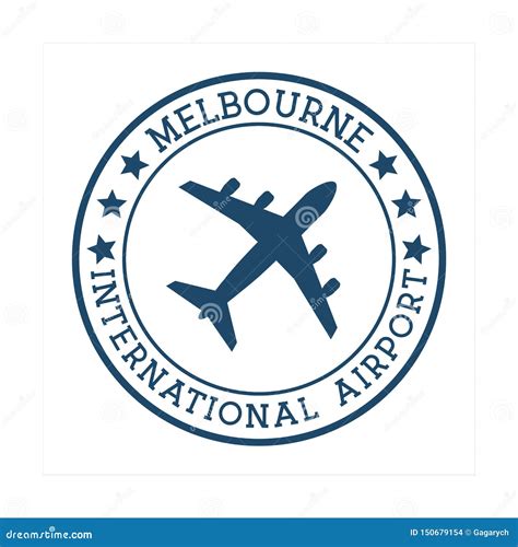 Melbourne International Airport Logo. Stock Vector - Illustration of ...