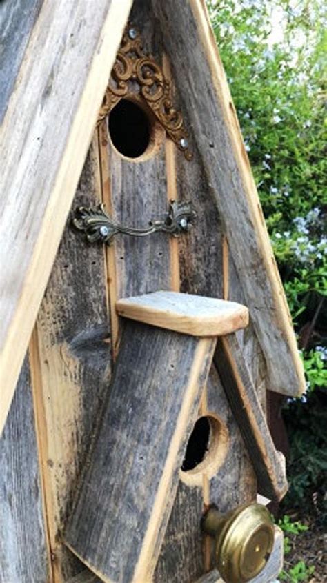 Rustic A-frame Birdhouse