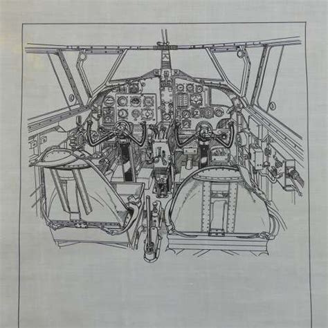 Original Airspeed Oxford cockpit illustration