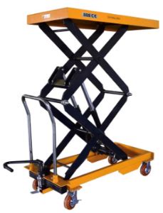 350KG Lift Table Hydraulic Drive Manual Cart Moveable Trolley - Tuhe lift