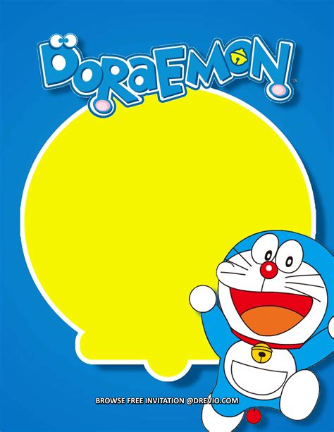 (FREE Invitations) Doraemon Birthday Invitations + Party Ideas ...