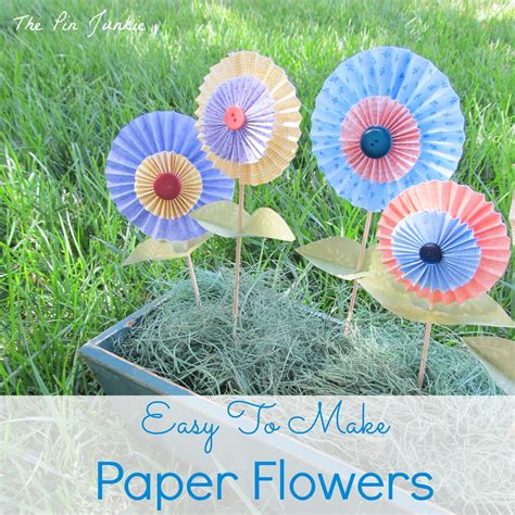 Easy to Make Folded Paper Flowers