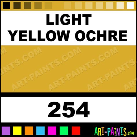 Light Yellow Ochre Colors Oil Paints - 254 - Light Yellow Ochre Paint ...