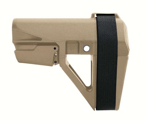 SB Tactical SBA5 Pistol Stabilizing Brace - FDE | Mil-Spec Carbine Buffer Compatible ...