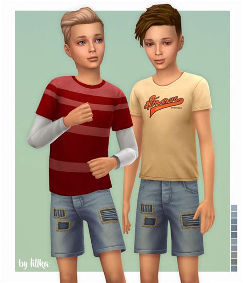 Milo Denim Shorts for Boys | Lillka on Patreon Sims 4 Cc Kids Clothing, Kids Clothes Boys, Kids ...
