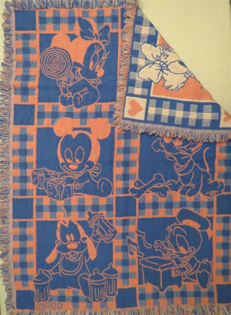 Vintage Mickey Mouse baby blanket