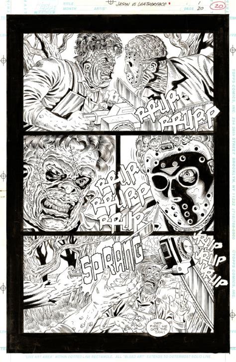 Jason vs. Leatherface #1 page 20, in David Abadía's Mi enorme colección ...