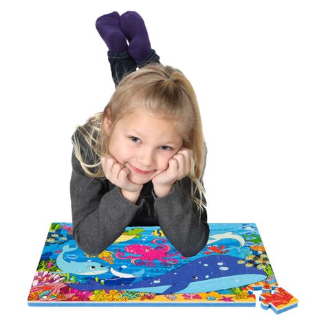 Under the Sea Foam Floor Puzzle - 54 Pieces | Premium Joy