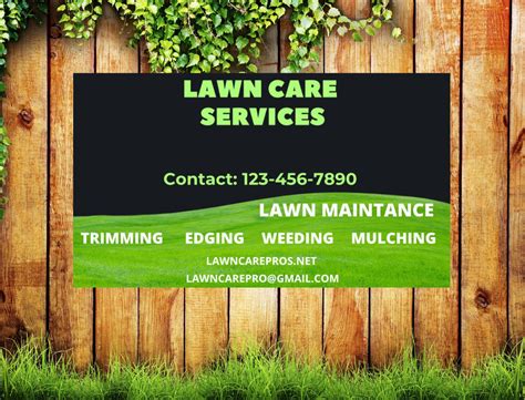 Lawn Service Business Cards Templates