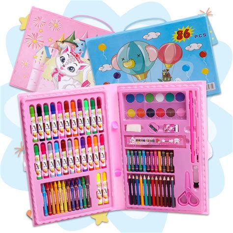 86 PCS Crayon Water Pen Children School Stationery Set for Kids - China Stationery Set and Kids ...