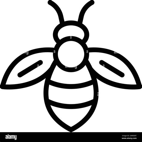 Bee icon, outline style Stock Vector Image & Art - Alamy