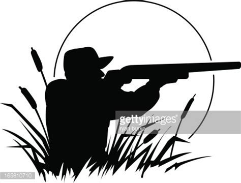 Duck Hunting Silhouette Stock Clipart | Royalty-Free | FreeImages