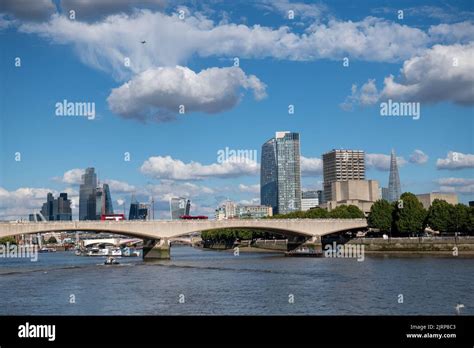 Waterloo Bridge and London skyline Stock Photo - Alamy