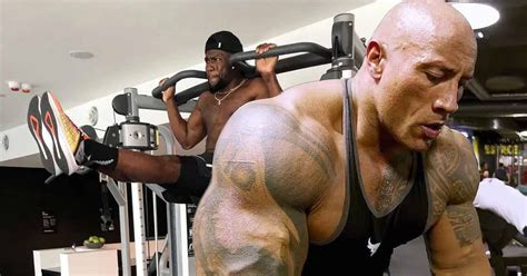 Dwayne Johnson Refuses to Workout With Kevin Hart At the Gym, Says It's Like Working Out With a ...