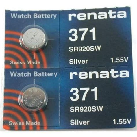 #371 Renata Watch Batteries 2Pcs - Walmart.com - Walmart.com