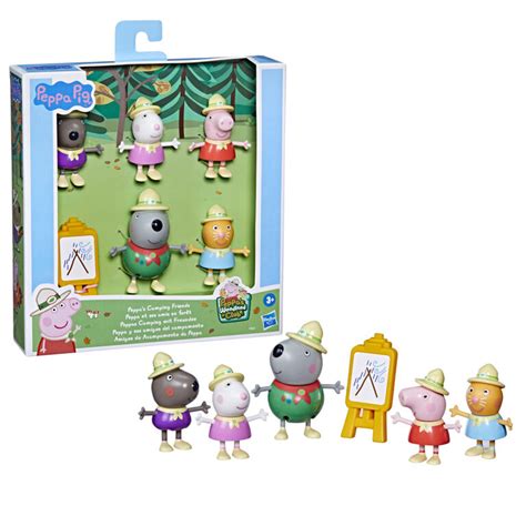 Peppa Pig Peppa's Camping Friends Figure Pack Preschool Toy, Includes 5 ...