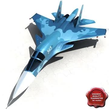 3D Model: Su 34 ( Fullback ) ~ Buy Now #91488129 | Pond5