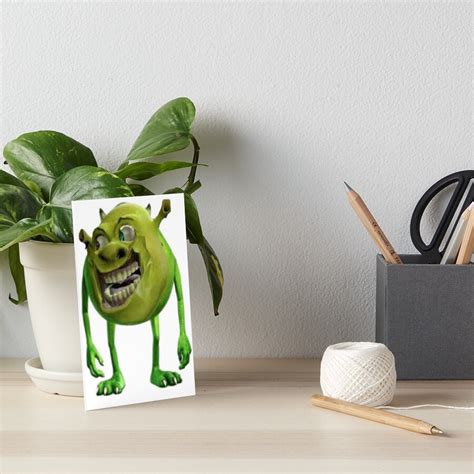 "Mike wazowski + shrek" Art Board Print by hiitsJazzz2006 | Redbubble