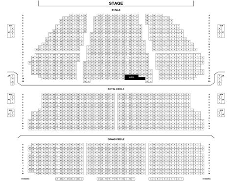 Seating Plan | The Lion King | Lyceum Theatre