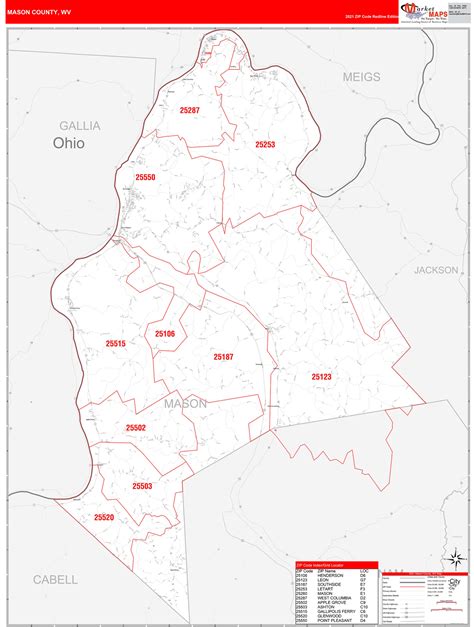 Mason County West Virginia Map | Virginia Map