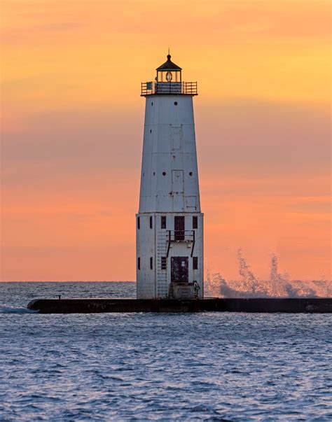 Lighthouse at Frankfort, Michigan by Kenneth Keifer on 500px | Lighthouse, Beautiful lighthouse ...