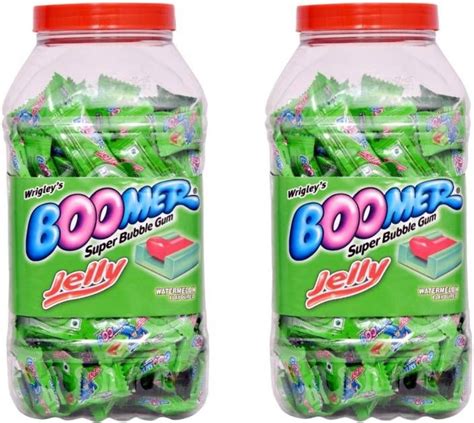 Boomer Super Bubble Gum Jelly Watermelon Chewing Gum 672 g Pack of 2 | Super bubble gum, Super ...