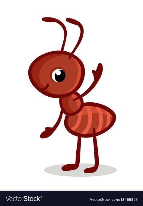 With a cute ant Royalty Free Vector Image - VectorStock | Ants, Turtle ...