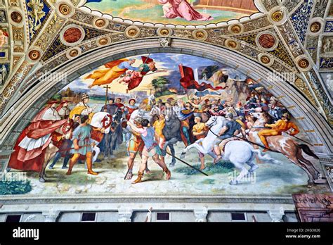 Rome Lazio Italy. The Vatican Museums in Vatican City. Raphael rooms ...