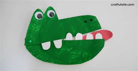 Paper Plate Alligator - Craftulate