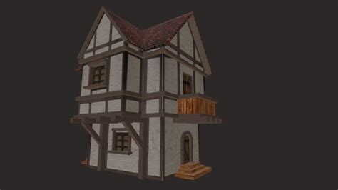 Lowpoly medieval house - Download Free 3D model by v_pustote [bb54065] - Sketchfab