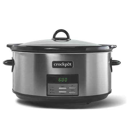 Crockpot™ 8-Quart Slow Cooker, Programmable, Black Stainless Collection ...