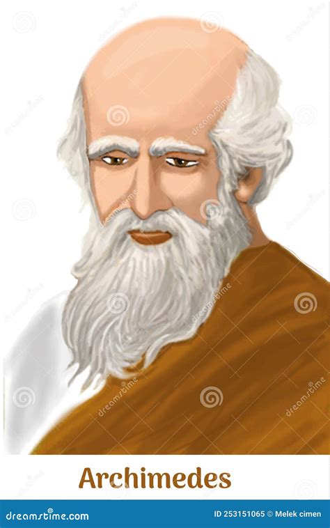 Archimedes Hand Drawing Vector Illustration | CartoonDealer.com #253151065