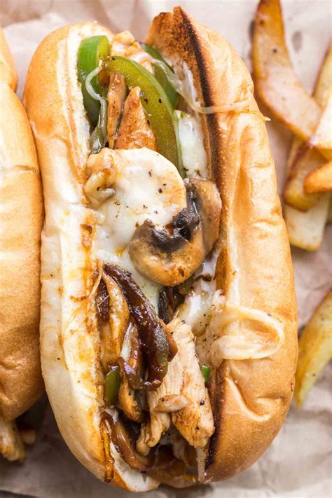 A simple chicken philly cheesesteak recipe loaded with chicken ...