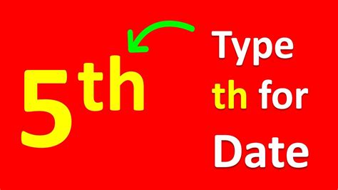 How To Type th In Keyboard In Word - YouTube