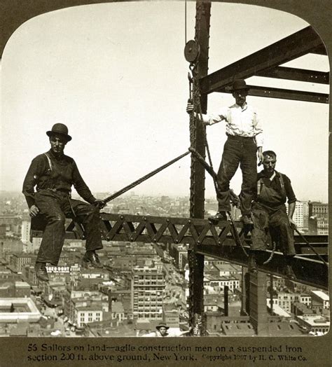 See 30 photos of daredevil skyscraper construction workers hanging out at dizzying heights over ...