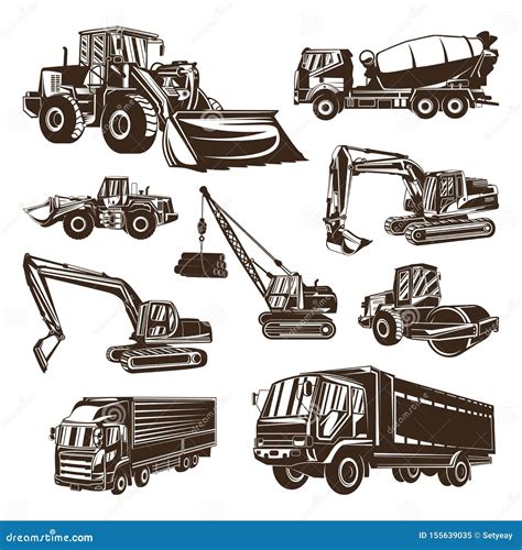 Heavy Equipment Logo Design Vector. Heavy Equipment Logo Template Stock Vector - Illustration of ...