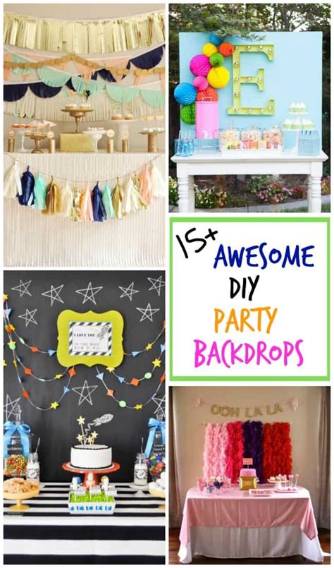 15+ Awesome DIY Party Backdrops - Design Dazzle