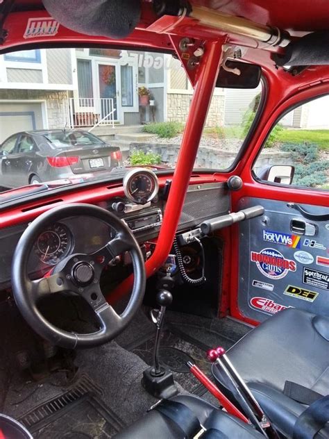 Reinforced interior of a VW racer. | Vw baja, Vw baja bug, Baja beetle