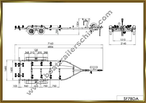 Boat Trailers China 23' Dual Axle Multi Roller Boat Trailer | Boat ...