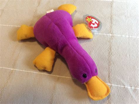 Free Shipping Patti Platypus 1993 Ty Beanie Baby with Tags // Vintage Stuffed Animal ...