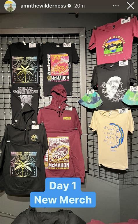 Tour Merch : r/andrewmcmahon