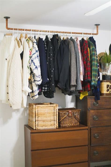 31 DIY Clothing Rack Ideas to Conveniently Increase Storage Space