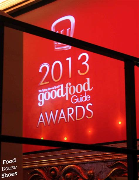 Food, booze and shoes: SMH Good Food Guide Awards 2013 - congrats all!