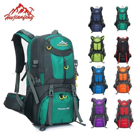 Hiking Backpack 50L Rucksacks Waterproof Backpack Men Outdoor Camping ...