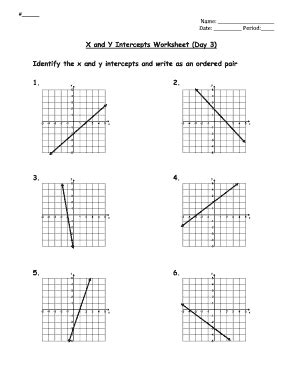 Finding X And Y Intercepts Worksheet Day 1 Answer Key - Fill Out and ...