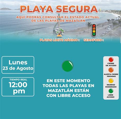 Mazatlán Covid Beach warning