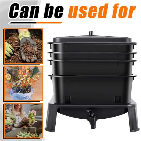 4 Trays Worm Composter for Indoor and Outdoor - 4Gardens