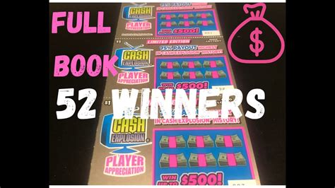 Ohio Lottery Scratch Off Tickets [FULL BOOK} New $1 Cash Explosion - YouTube