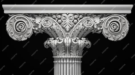 Premium AI Image | ancient greek vintage columns isolated