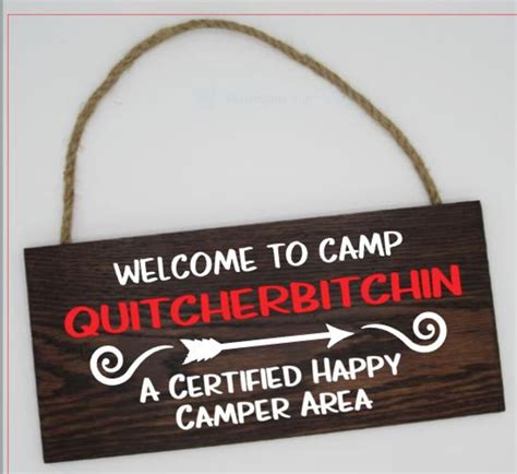 Wooden Sign Camper Sign Camp Funny Sign Hunting Fishing - Etsy